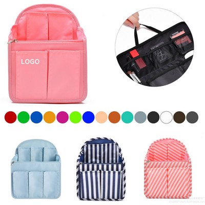 Unisex Nylon Backpack Travel Organizer Insert