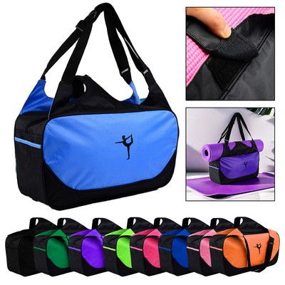 Yoga Duffel Bag with Mat Holder – Water-Resistant Gym Duffel for Fitness & Travel