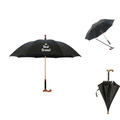 Separable Walking Cane Umbrella With Slip-Resistant Handle