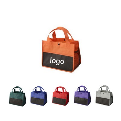 Mini Snap Non-Woven Lunch Tote Bag