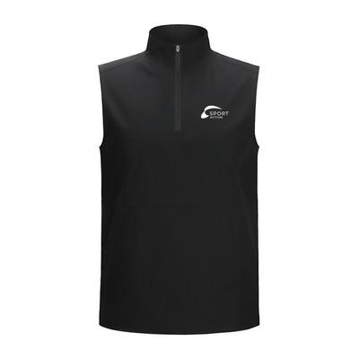 Men's Lightweight Half Zip Performance Vest