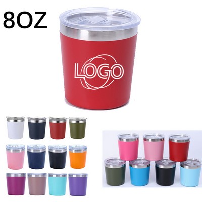 8Oz Portable Mini Stainless Steel Coffee Cup Milk Cup