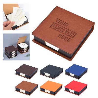 Custom PU Cover Box Memo Note Pad