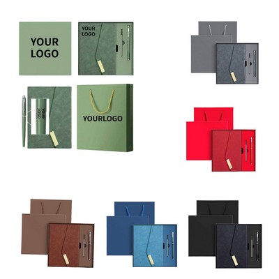 PU Notebook Gift Set Custom Logo Business Writing Kit