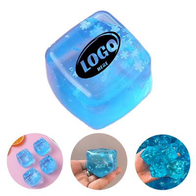 Snowflake Cube Squeeze Toy