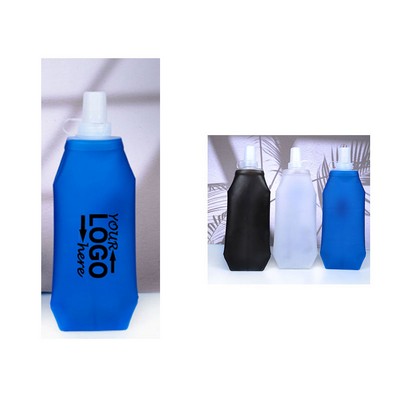 Collapsible Soft Water Bottle TPU Squeeze Flask Portable Hydration