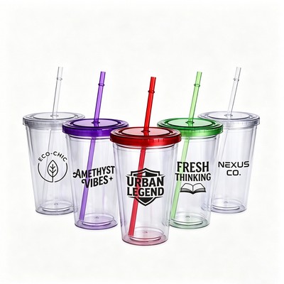 Custom Logo Insulated Acrylic Tumbler