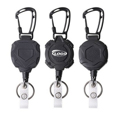 Retractable Badge Reel Keychain