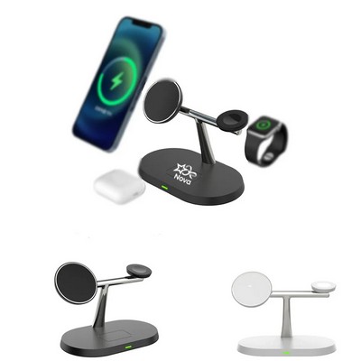 15W 3-in-1 Wireless Charging Station