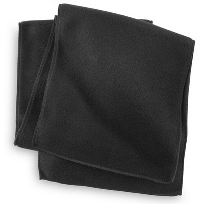 Black Fleece Neck Scarf