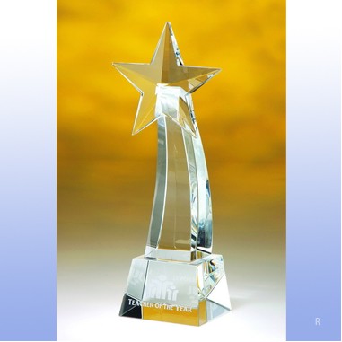 Rising Star Crystal Award - Small