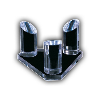 Acrylic Tri-Rods W/Bases (2 3/8"x3 1/4"x2 3/4")