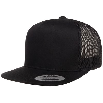 Yupoong® YP Classics™ Five Panel Classic Trucker Cap (Embroidered)