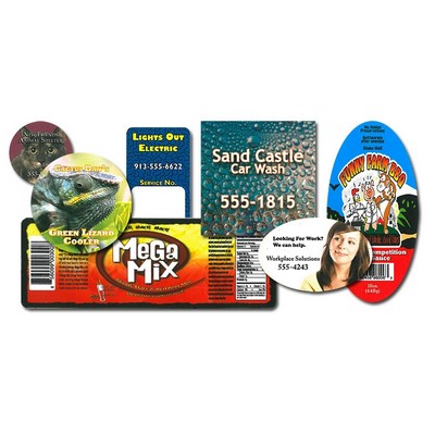 4 Color Process Oval Label (2"x4")