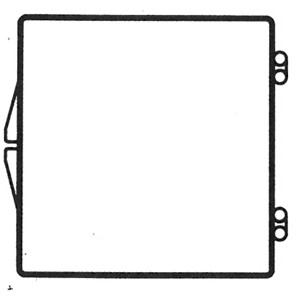 Rigid Clear Hinged Plastic Box (2 9/16"x2 9/16"x1 3/16")