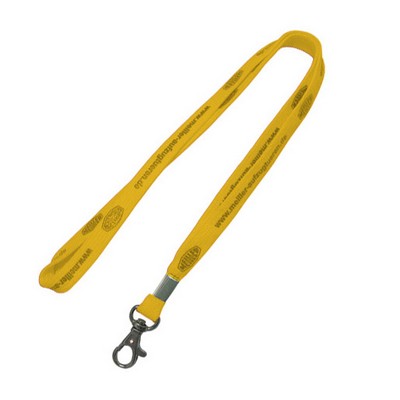 5/8" Gold Tubular Lanyard (15 Mil)