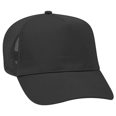 OTTO Promo Cotton Blend Twill 5 Panel Pro Style Mesh Back Trucker Hat