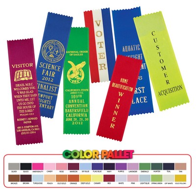 Award Ribbons - Pinked Tops (2" x 6 1/2")