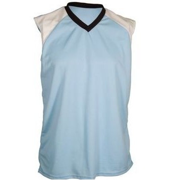 Women's Cooling Interlock V-Neck Jersey Shirt w/ Contrasting Front Shoulder Panel