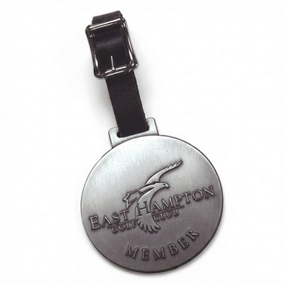 2 1/2" Nickel Silver Bag Tag