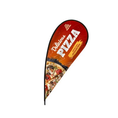 Flex Blade® Flag Only, Single-Sided Teardrop Banner Flag 9'H