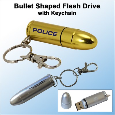 Bullet Shaped Flash Drive - 16 GB Memory