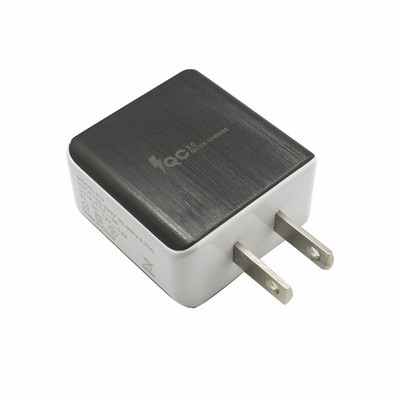 QC 3.0 Black/White Quick Wall Charger Adapter