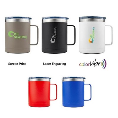 14 Oz. SipTek™ Powder Coated Vacuum Handle Mug