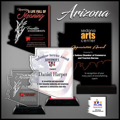 8" Arizona Black Budget Acrylic Award