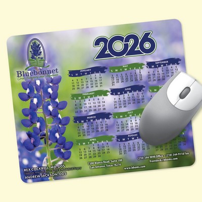 Origin'L Fabric® 8"x9.5"x1/8" Calendar Mouse Pad