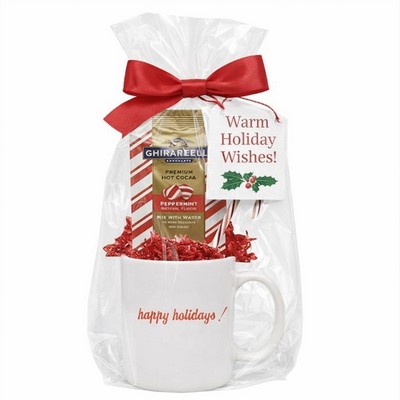 Ghirardelli Cocoa & Candy Cane Gift Mug