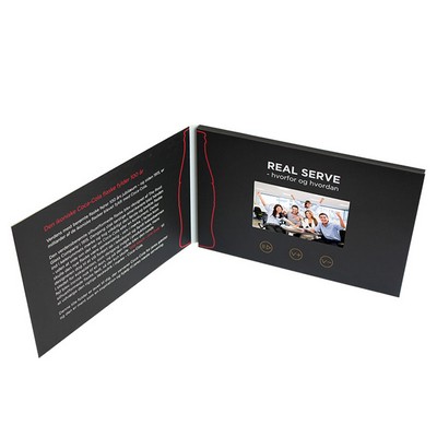 7" IPS A5 Standard Soft Cover Business Video Brochure Card