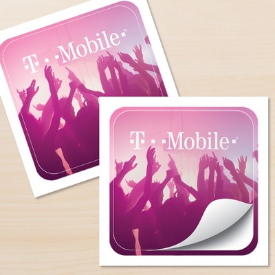5" x 5" Rounded Corner Sticker