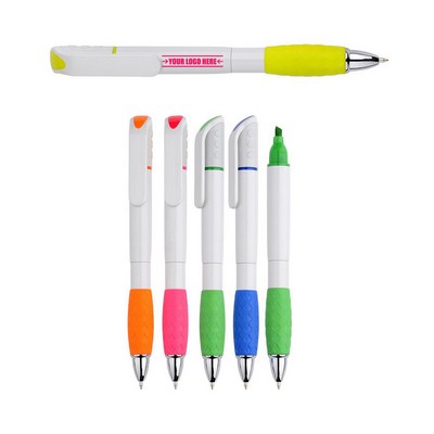 Highlighter w/Ballpoint Pen