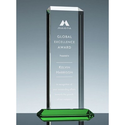 Apollo Award w/Green Base (5"x 11 3/4")