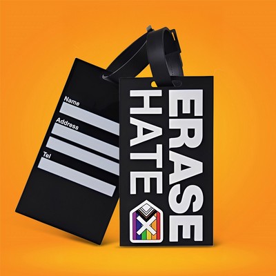 3" Custom 2D PVC Luggage Tags