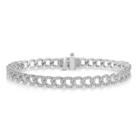 Jilco Inc. 1.50twt Diamond Curb & Cuban Bracelet