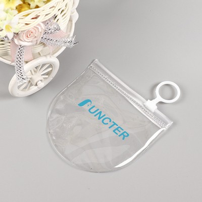 3.9 x3.9" Clear PVC Transparent Zip Lock Jewelry Bag