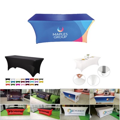 6' Premium Stretch 4-Sided Table Cloth