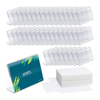 Table Top Clear Acrylic Display Holder Stand (1.18" x 3.54")