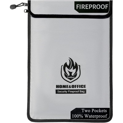 15¡±x 11¡±Waterproof Fireproof Document Bag (2000¨H),Waterproof Holder Pouch Safe for Valuables