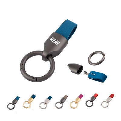 Leather Car Keychain