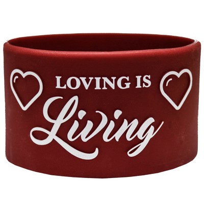 15" Embossed Printed Wristbands