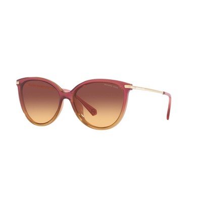 58mm Michael Kors® Dupont Dusty Rose/Light Brown Sunglasses