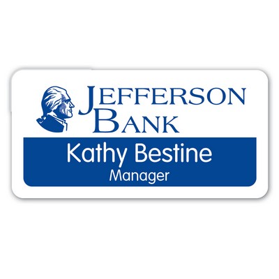 Full Color "Value" Vinyl ID Badge (2.75" x 1.325")