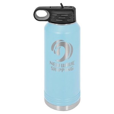 Polar Camel 32oz Light Blue Stainless Steel Water Bottle