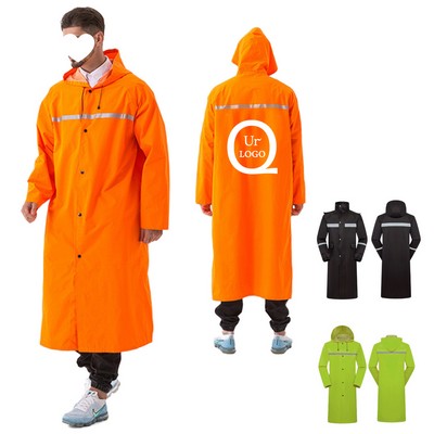 Polyester Reflective Waterproof Raincoat