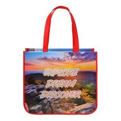 Curved Bottom Shopping Tote Bag