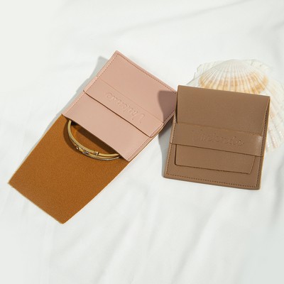 3.2" PU Leatherette Jewelry Pouch Mini Envelope Bag Packaging Pouch Jewelry Gift Bag