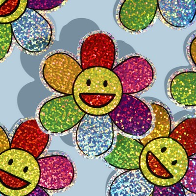 4"x4" Custom Glitter Stickers (High Quantity)